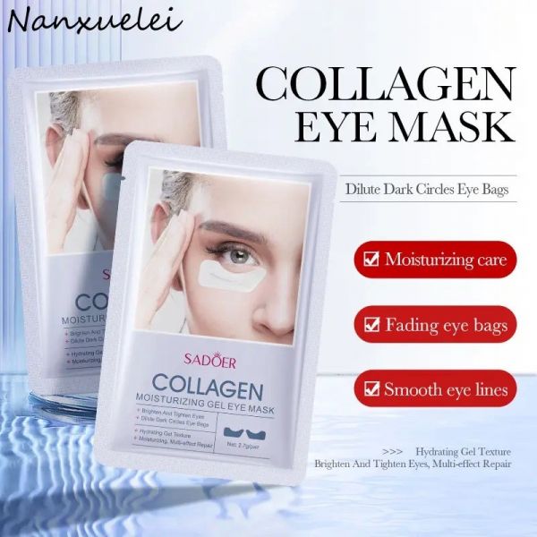 SADOER Rejuvenating hydrogel patches for the skin around the eyes Lifting effect with collagen